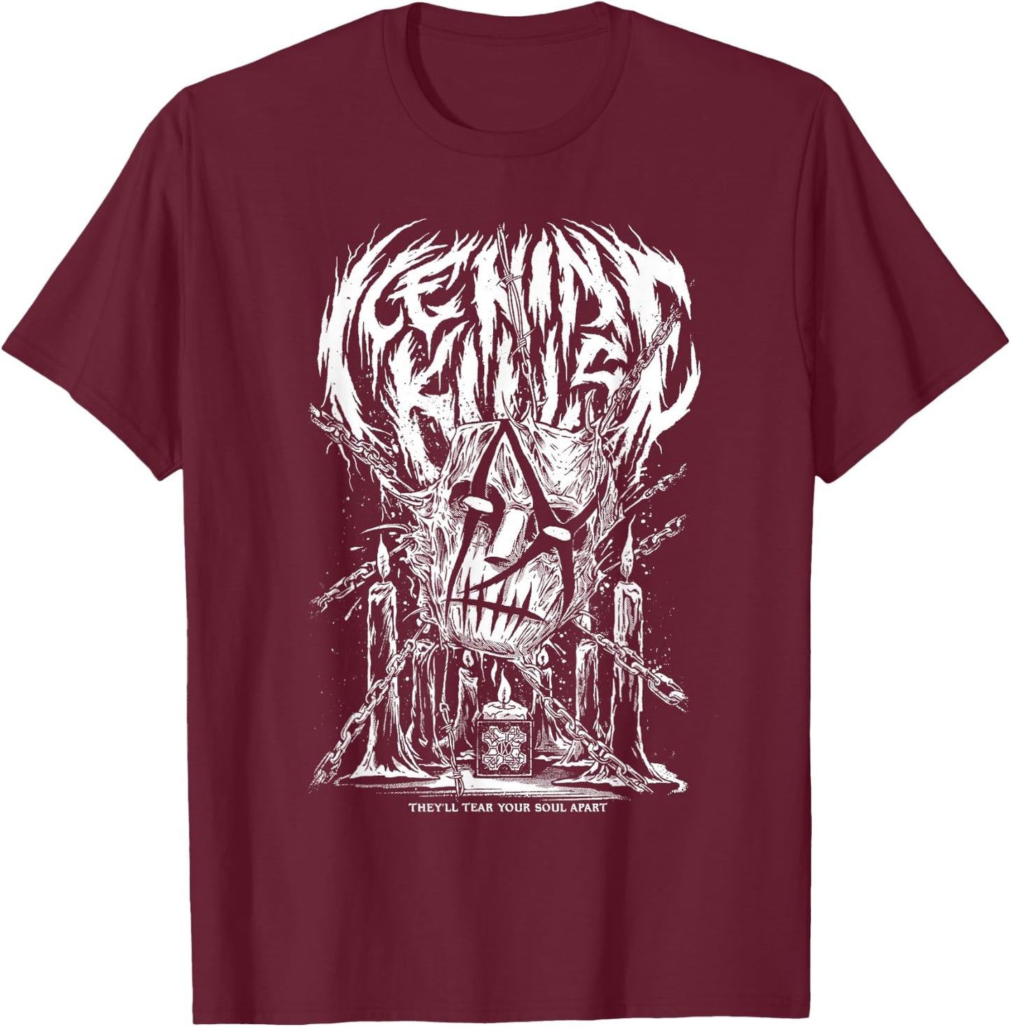 Ice Nine Kills – Hell Raiser T-Shirt - T-Shirt | Maroon
