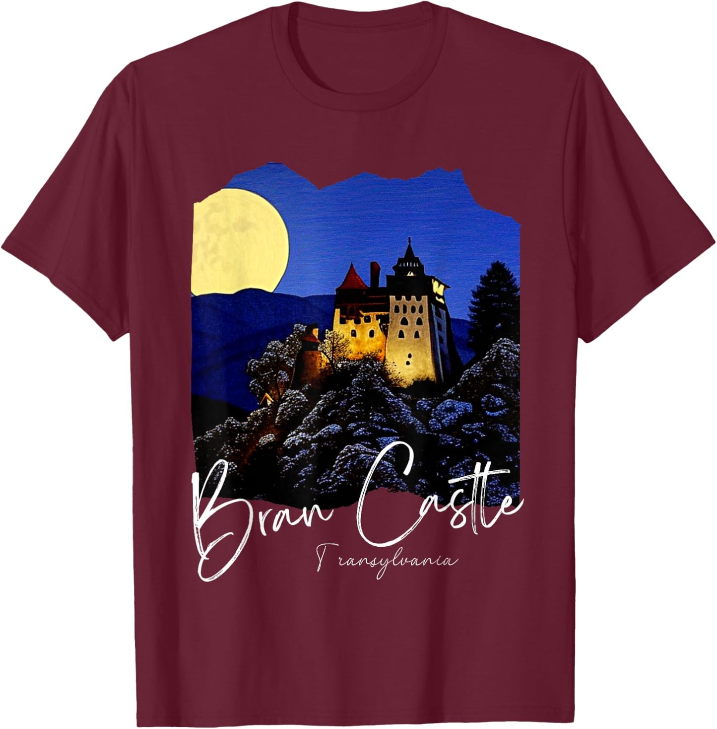 Bran Castle Romania Bran Castle T-Shirt - T-Shirt | Maroon