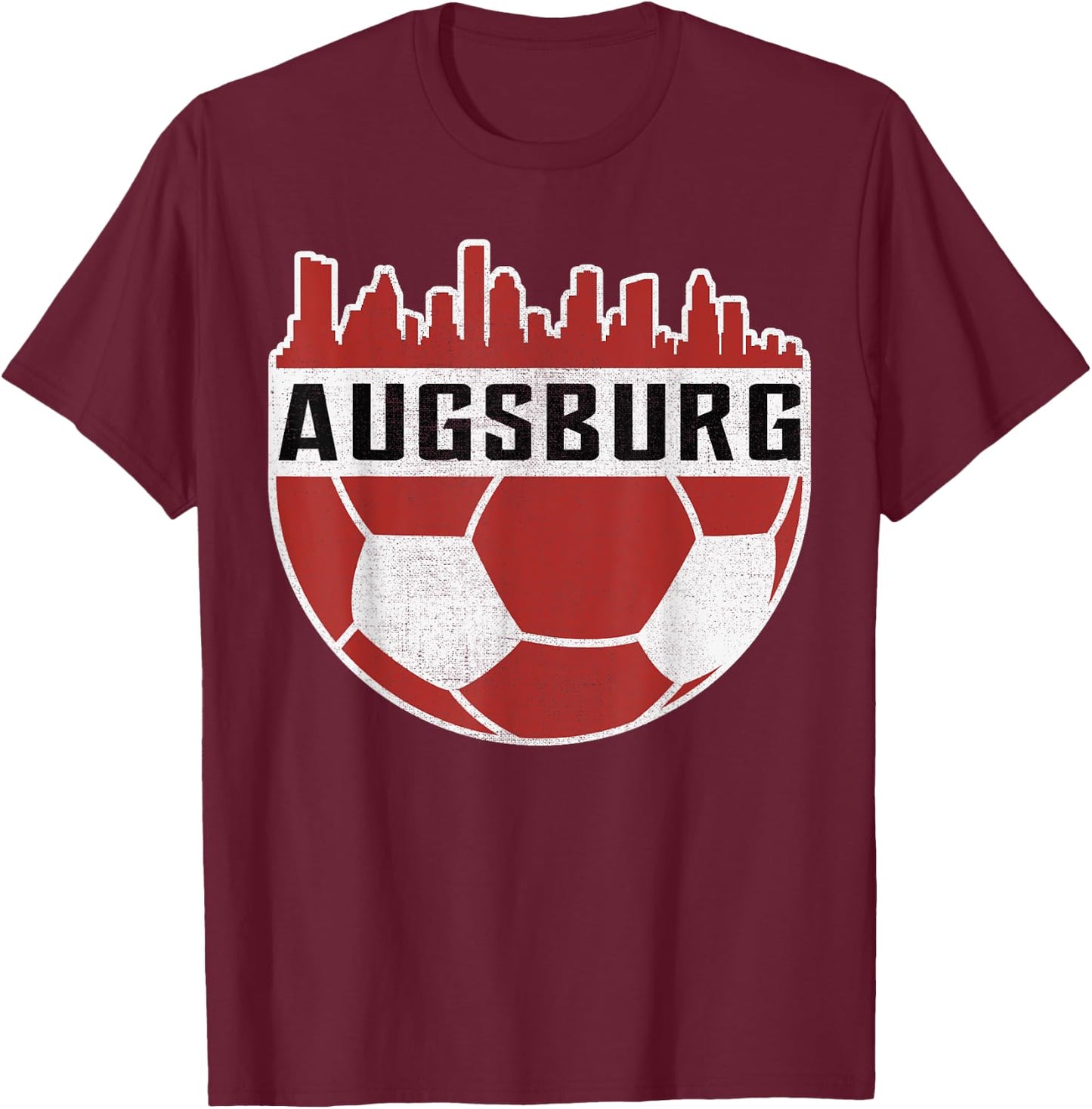 Augsburg Football Club T-Shirt - T-Shirt | Maroon