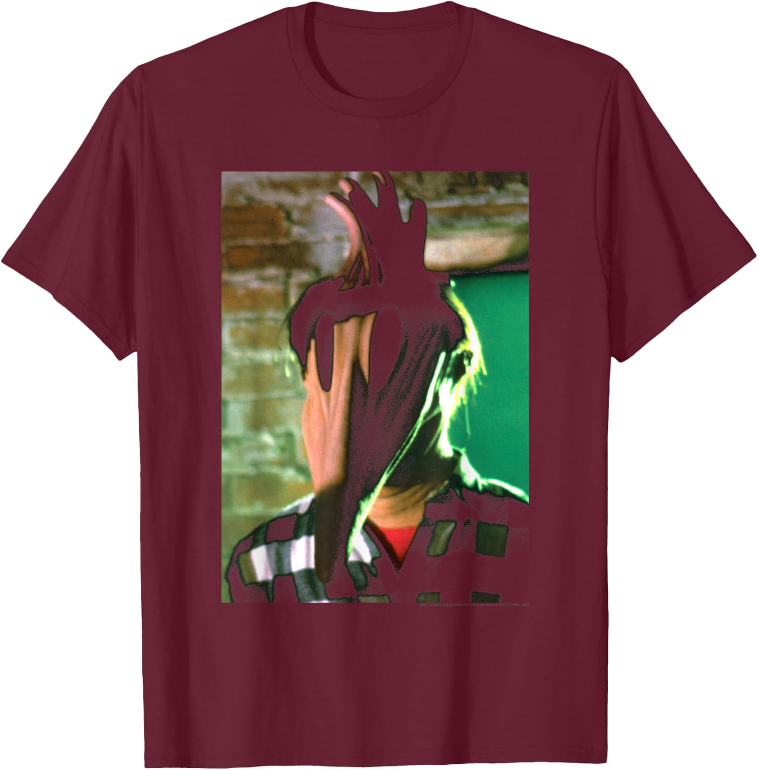 Beetlejuice Adam Ghost Form Photo Movie T-Shirt - T-Shirt | Maroon