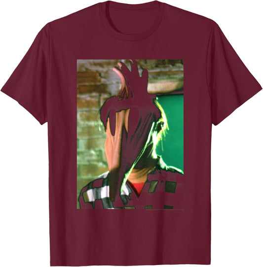 Beetlejuice Adam Ghost Form Photo Movie T-Shirt - T-Shirt | Maroon