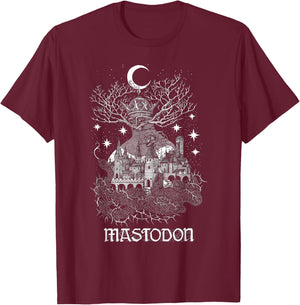Mastodon Official Mastodon – Quiet Kingdom Black T-Shirt - T-Shirt | Maroon