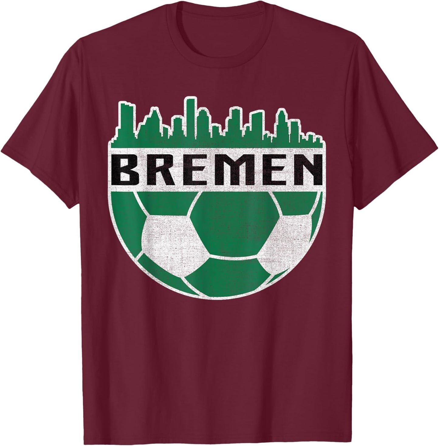 Fuballmannschaft Fuballklub Bremer Geschenk Football Fan , -Adults, Kids, Black, Small, Short Sleeve, , Sports Team Fan T-Shirt - T-Shirt | Maroon