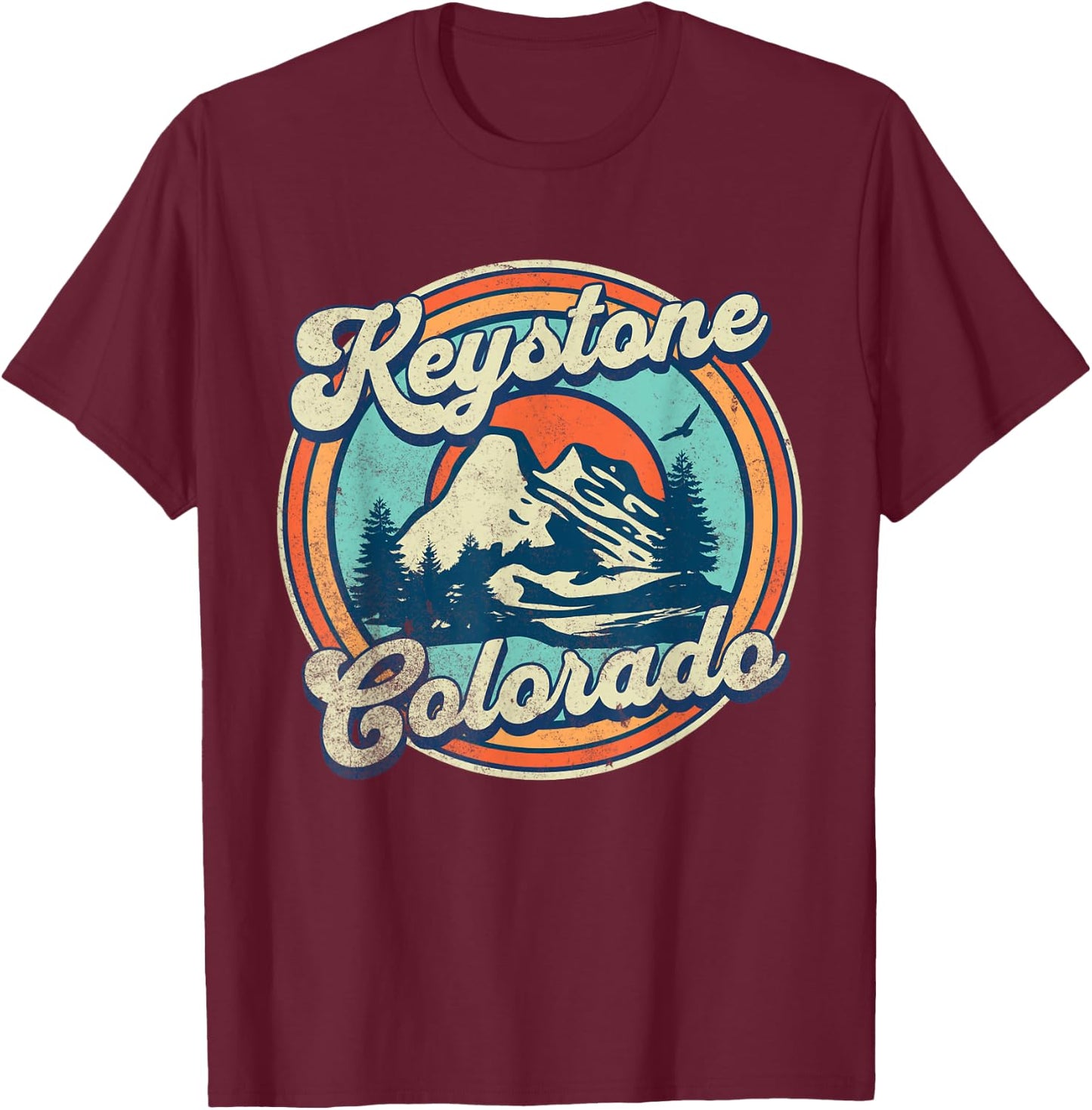 Keystone Colorado T-Shirt - T-Shirt | Maroon