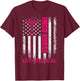 Vintage USA Flag Live Love Heal, Proud IMCU Nurse T-Shirt - T-Shirt | Maroon
