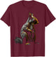 Squirrel Wild Animals Forest Art Animal Squirrel T-Shirt - T-Shirt | Maroon