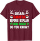 Funny Christmas Kids Adults Dear Santa I Can Explain T-Shirt - T-Shirt | Maroon