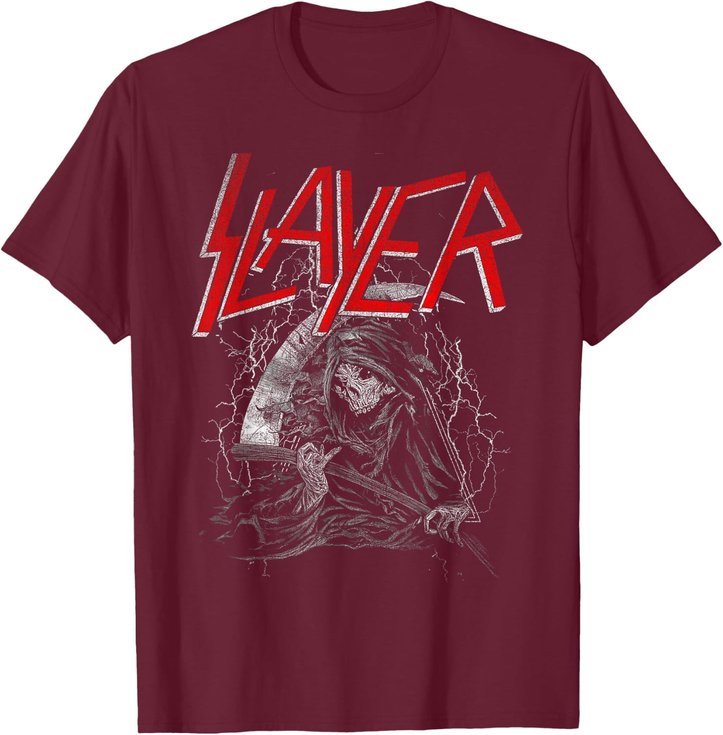 Slayer – Hi Con Reaper T-Shirt - T-Shirt | Maroon