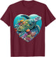 Sea Turtle Beach Lover Ocean Animal Graphic Novelty T-Shirt - T-Shirt | Maroon