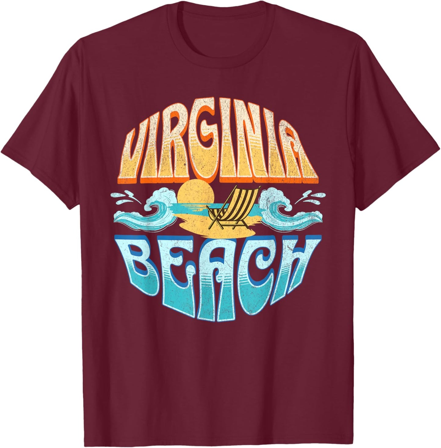 Virginia Beach T-Shirt - T-Shirt | Maroon