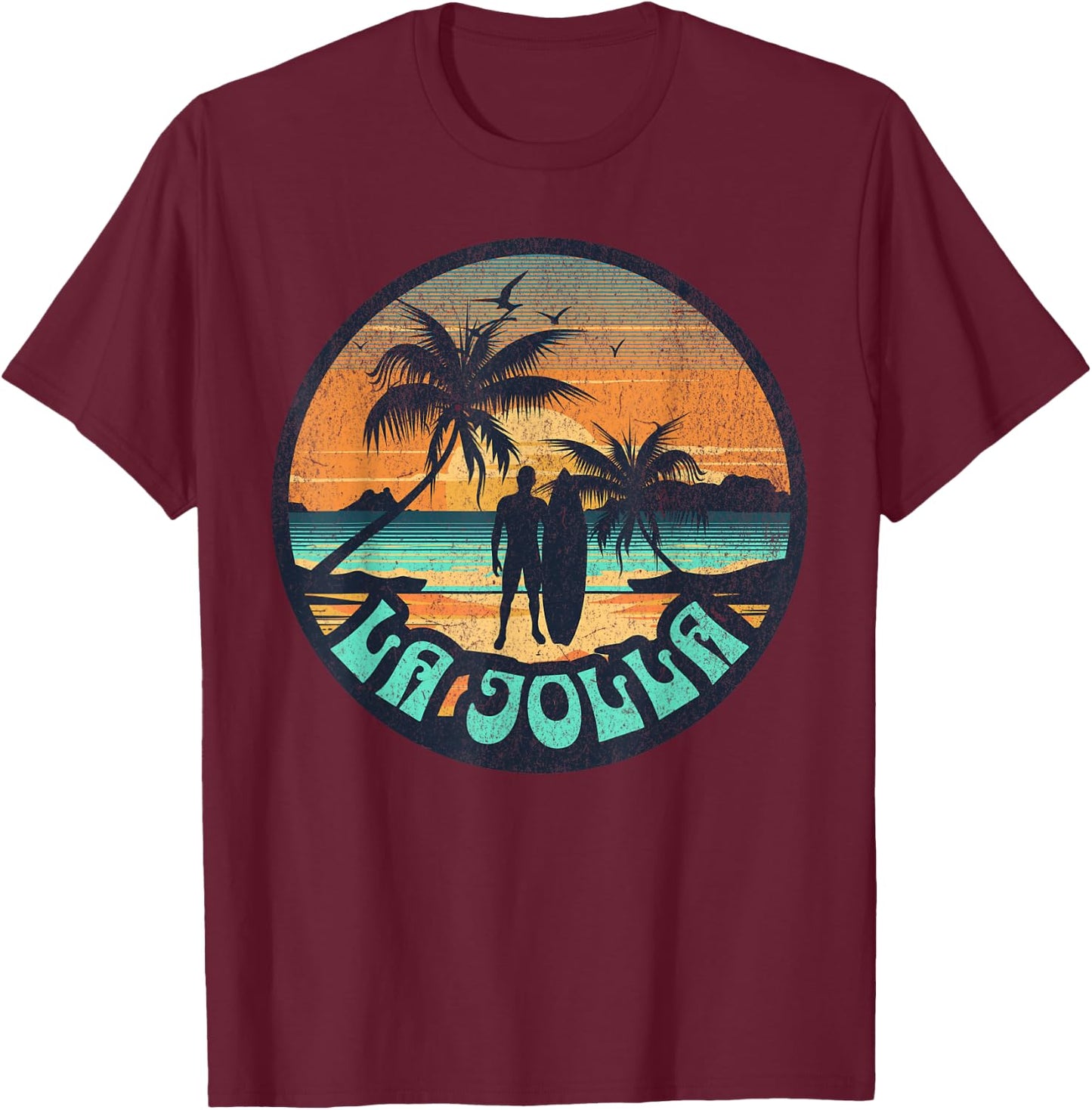 La Jolla T-Shirt - T-Shirt | Maroon