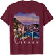 Cinque Terre At Night Cinque Terre Souvenir T-Shirt - T-Shirt | Maroon
