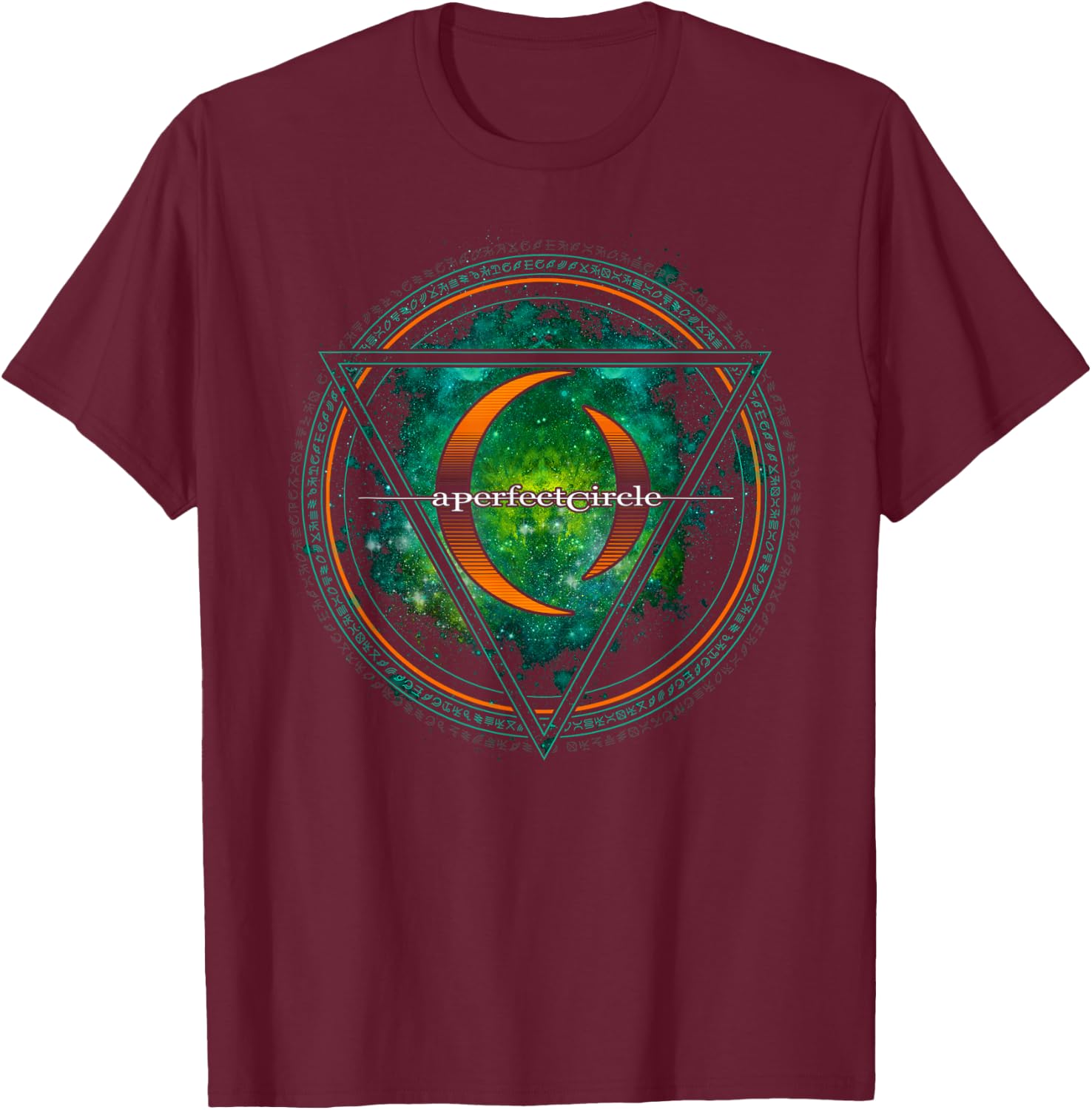 A Perfect Circle – Sigil Green T-Shirt - T-Shirt | Maroon