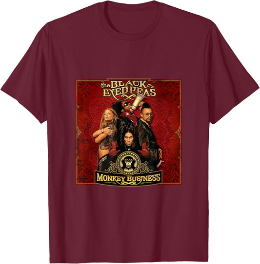 Black Eyed Peas - Monkey Business Album T-Shirt - T-Shirt | Maroon
