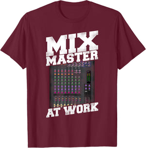 Mix Master - Audio Engineer Sound Engineer Mixing Board T-Shirt - T-Shirt | Maroon