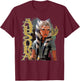 Star Wars Ahsoka Tano The Clone Wars Gone with a Trace T-Shirt - T-Shirt | Maroon