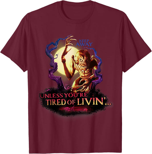 Pumpkinhead Tired of Living Silohuette T-Shirt - T-Shirt | Maroon