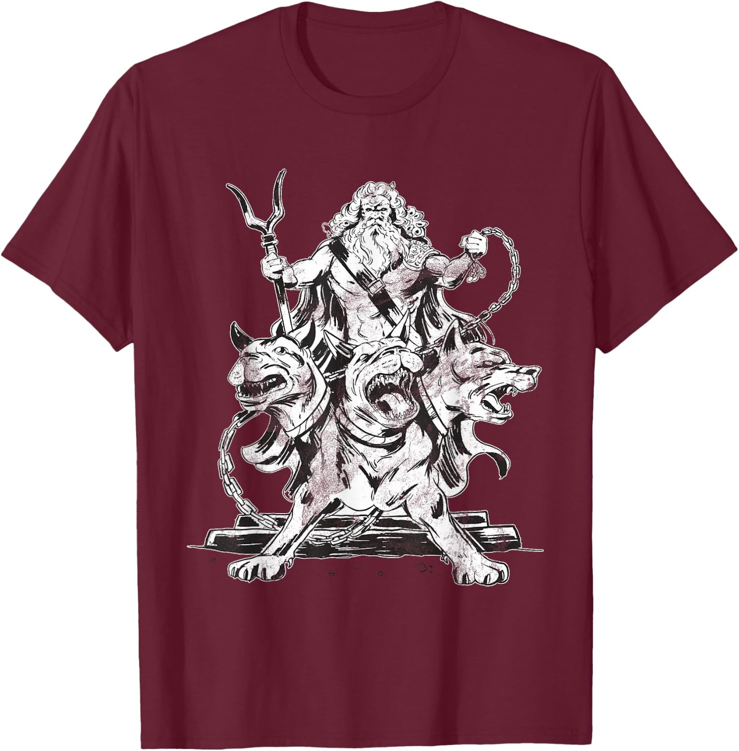 Hades Olympian God Greek Mythology Gifts Ancient Halloween T-Shirt - T-Shirt | Maroon