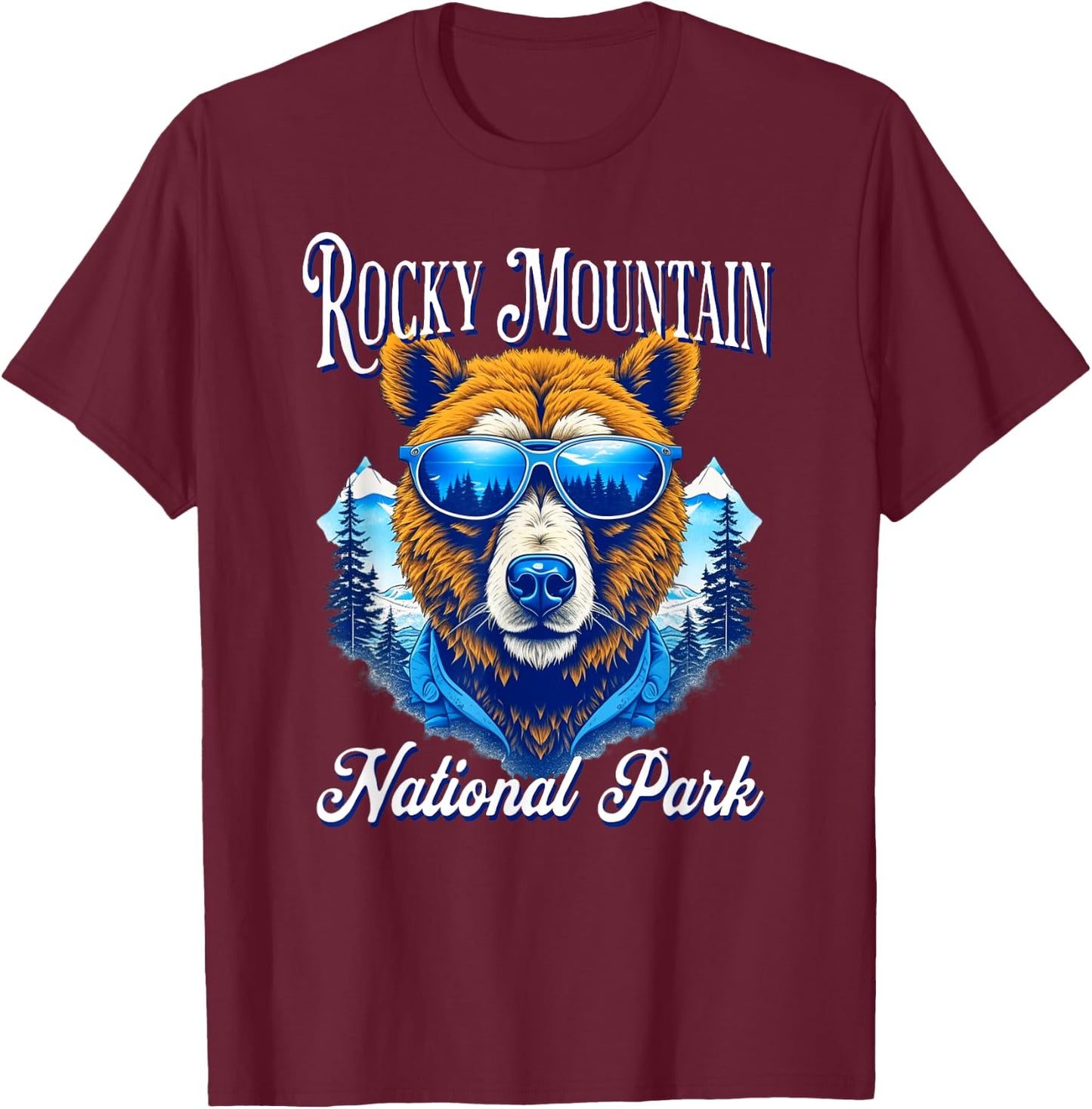 Rocky Mountain National Park T-Shirt - T-Shirt | Maroon