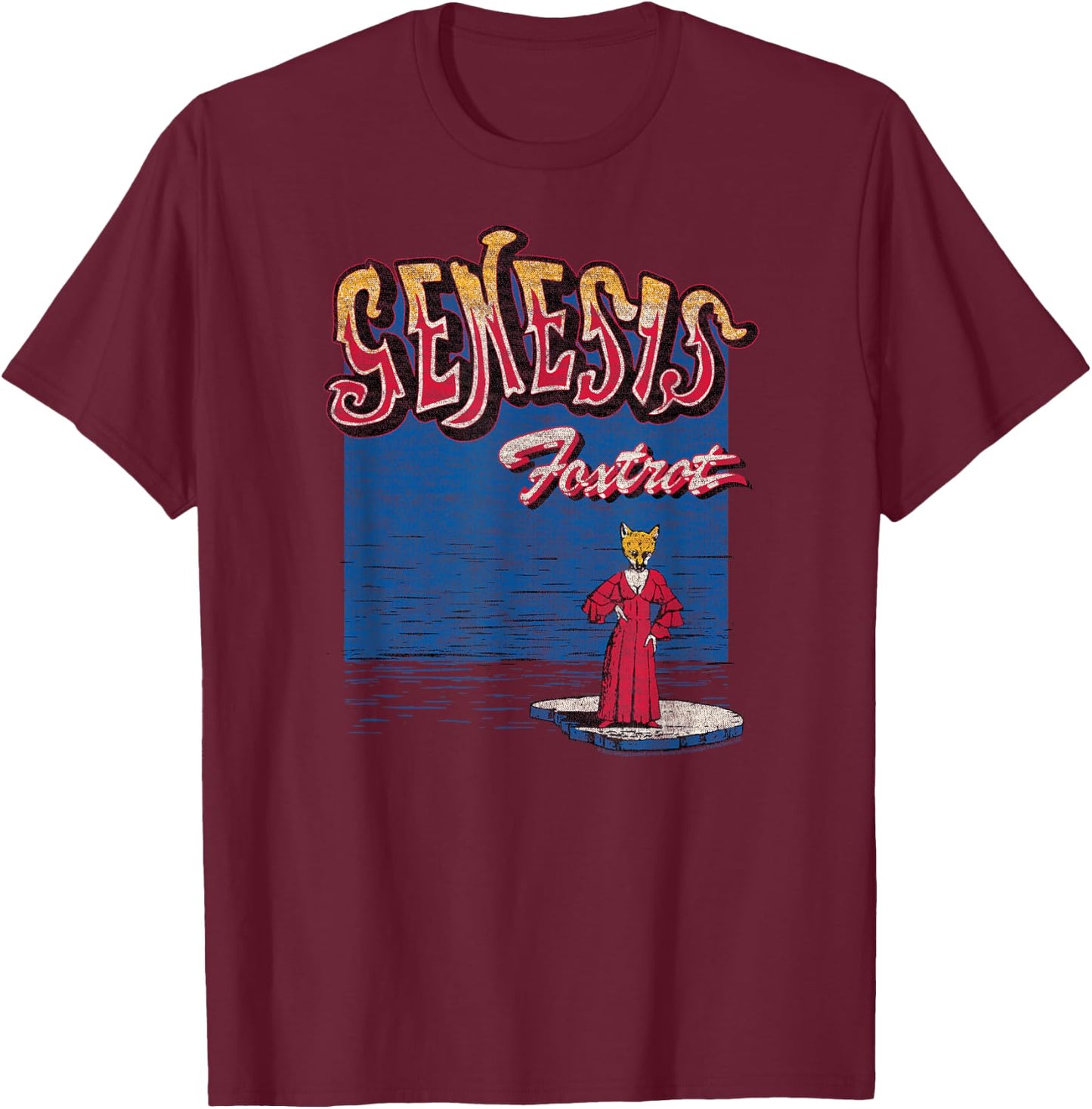 Genesis - Foxtrot T-Shirt - T-Shirt | Maroon