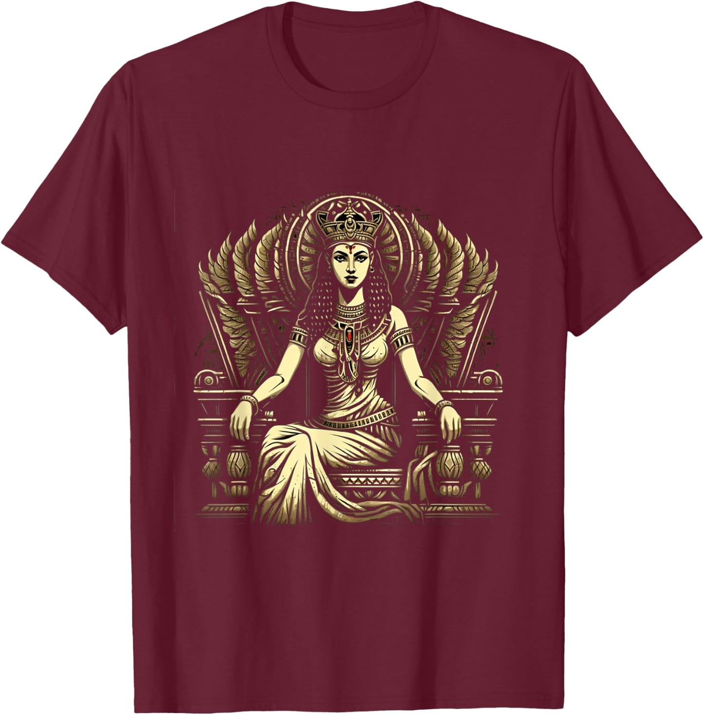 Ancient Egypt Queen Cleopatra Egyptology Egypt Mythology T-Shirt - T-Shirt | Maroon