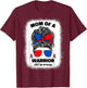Mom of a Warrior CHD Congenital Heart Defect Awareness Women T-Shirt - T-Shirt | Maroon