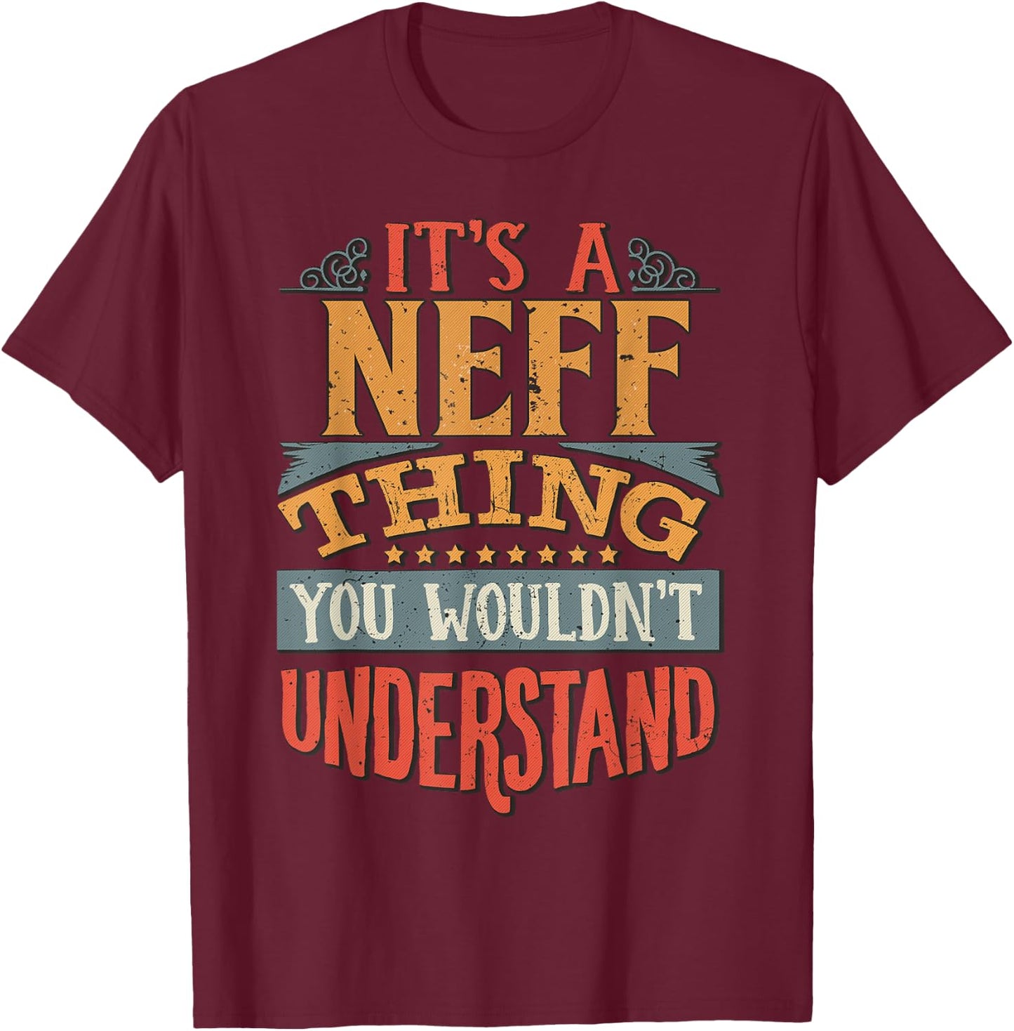 Neff Name - Kids, Black, Small T-Shirt - T-Shirt | Maroon