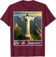 Christ the Redeemer Rio de Janeiro Brazil T-Shirt - T-Shirt | Maroon