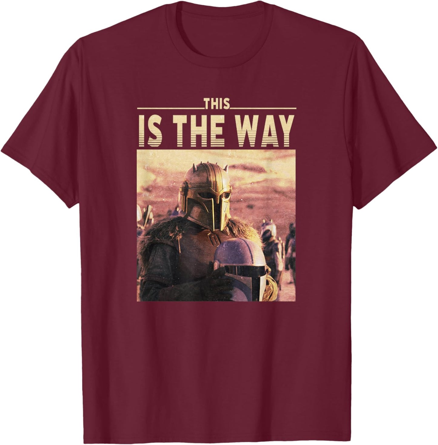 Star Wars: The Mandalorian The Armorer This Is The Way Logo T-Shirt - T-Shirt | Maroon
