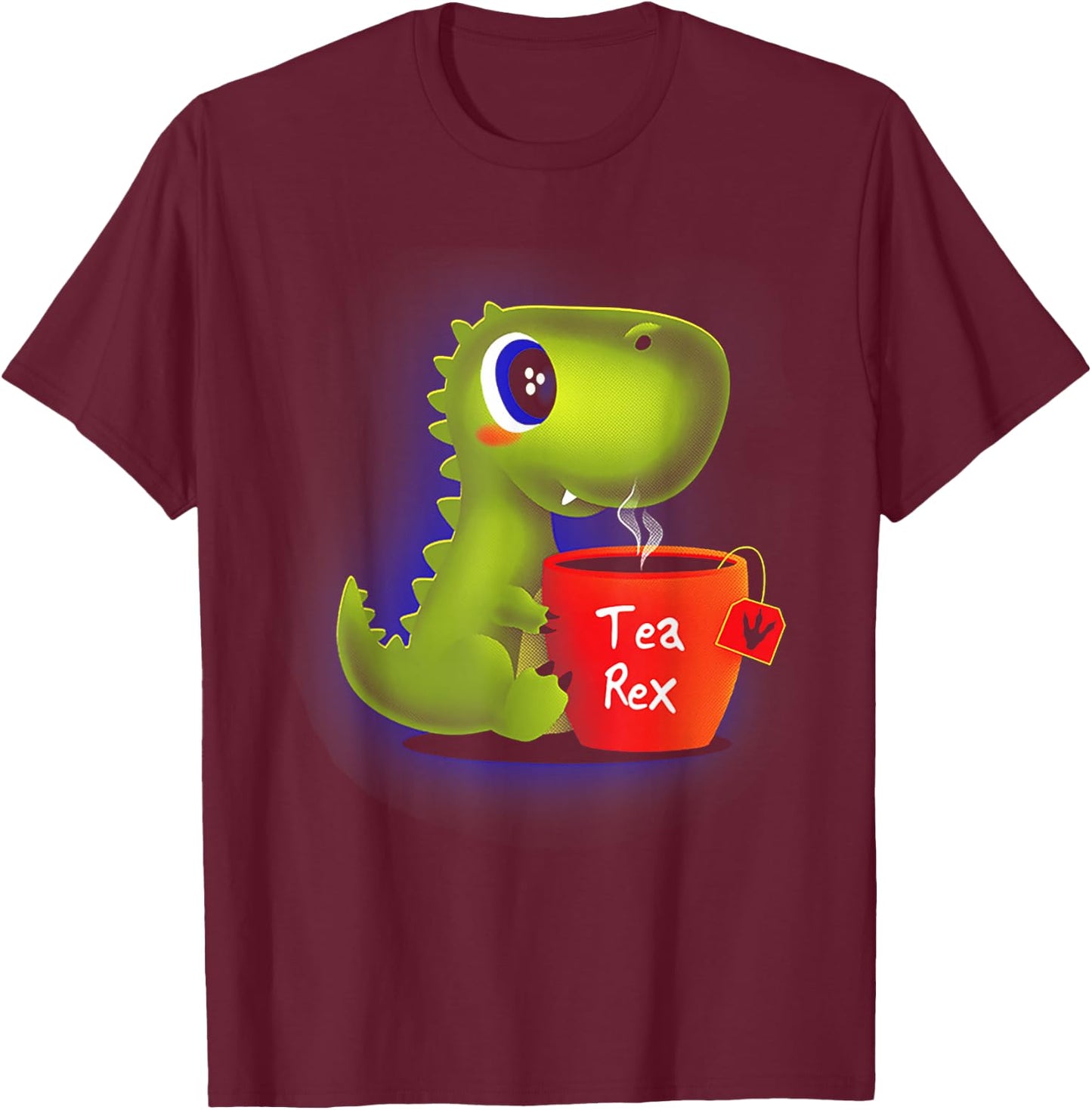 Tea Rex T-Shirt - T-Shirt | Maroon