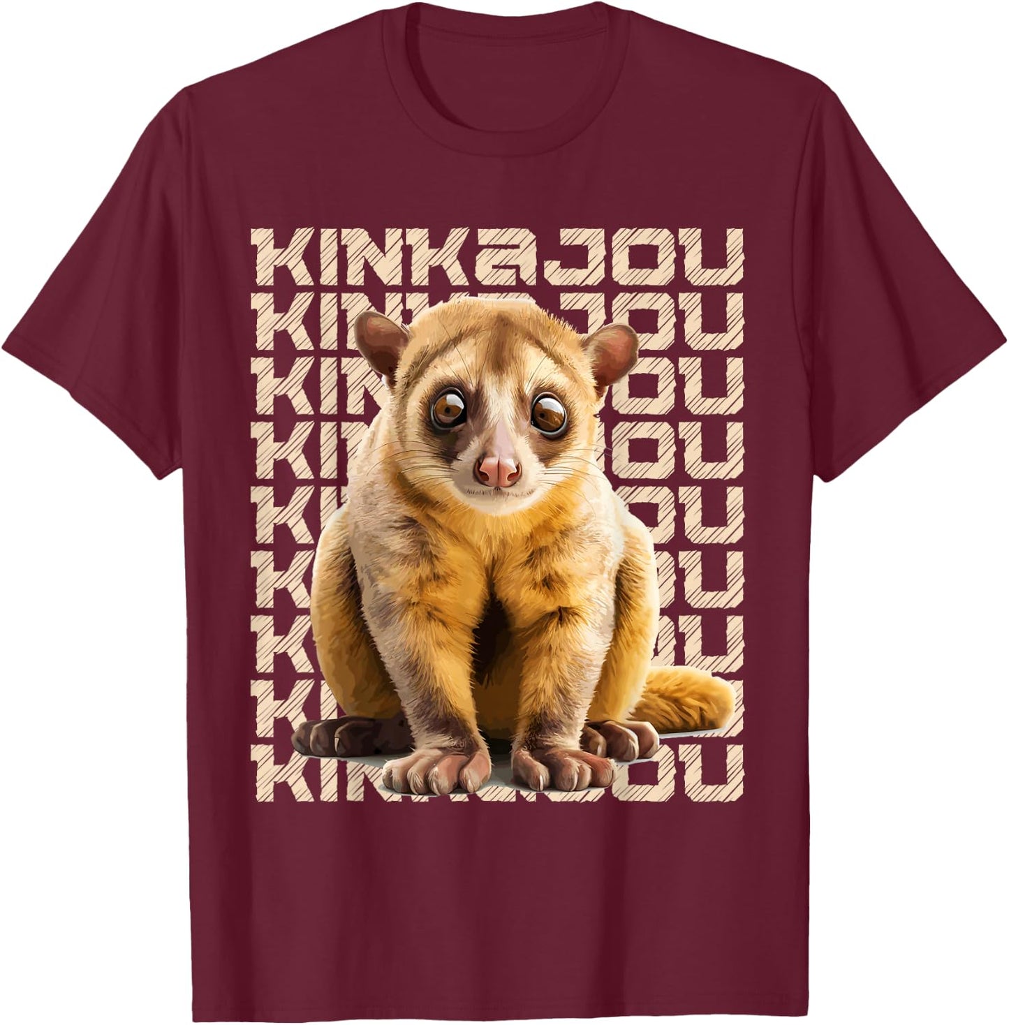Kinkajou Animal, Kinkajou T-Shirt - T-Shirt | Maroon