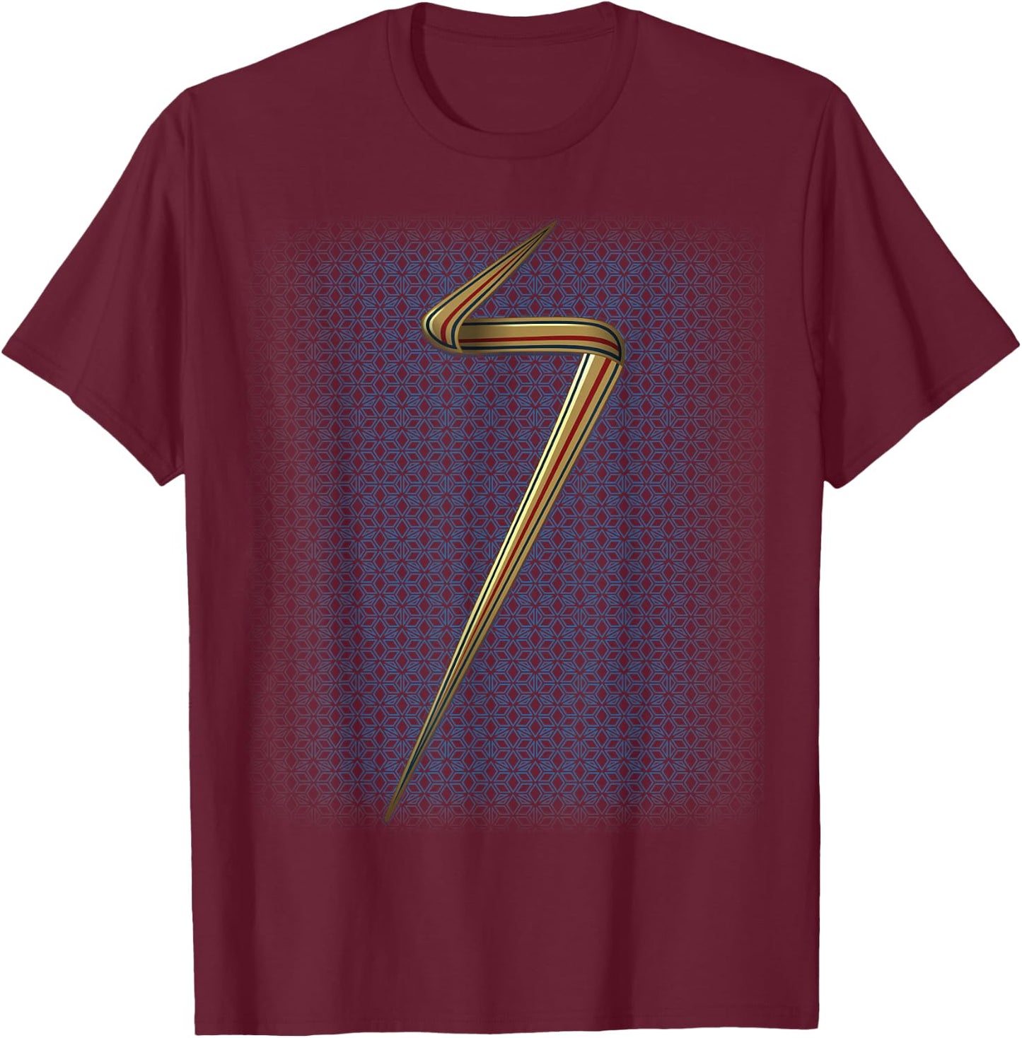 Marvel Ms. Marvel Kamala Khan Super Hero Halloween Costume T-Shirt - T-Shirt | Maroon