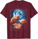 Funny Blobfish Shirt - Blobfish Howling at the Moon T-Shirt - T-Shirt | Maroon