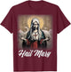 Hail Mary Our Lady Blessed Mother Rosary Catholic T-Shirt - T-Shirt | Maroon
