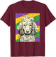 Dachshund Jester Funny Mardi Gras Doxie Dog Mom or Dad T-Shirt - T-Shirt | Maroon