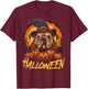 Cute Halloween English Bulldog Lover Childrens T-Shirt - T-Shirt | Maroon