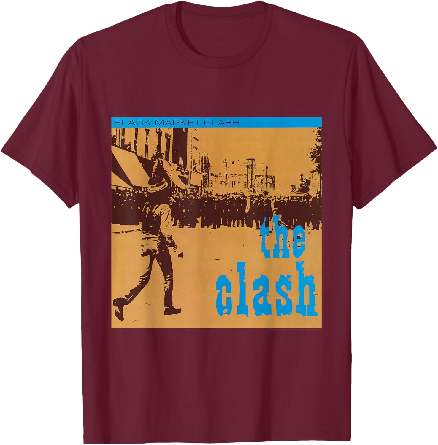The Clash - Black Market Clash T-Shirt - T-Shirt | Maroon