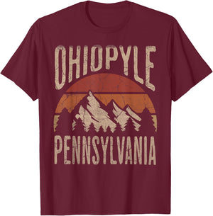 Ohiopyle State Park Pennsylvania Nature Hiking Outdoors T-Shirt - T-Shirt | Maroon