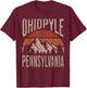 Ohiopyle State Park Pennsylvania Nature Hiking Outdoors T-Shirt - T-Shirt | Maroon