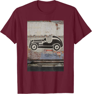 Monopoly Car Street Art Game Piece Poster T-Shirt - T-Shirt | Maroon