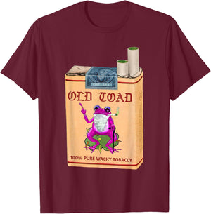 Poison Dart Frogs Retro Vintage Cannabis Cigarette Fifties T-Shirt - T-Shirt | Maroon