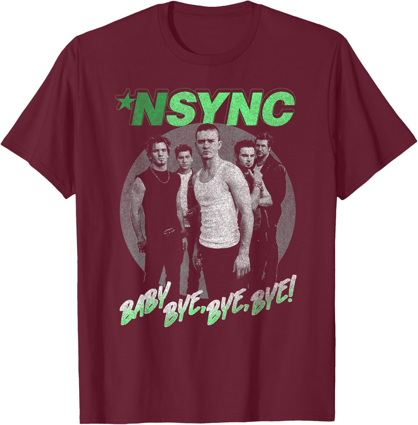 NSYNC Official Baby Bye Bye Bye T-Shirt - T-Shirt | Maroon