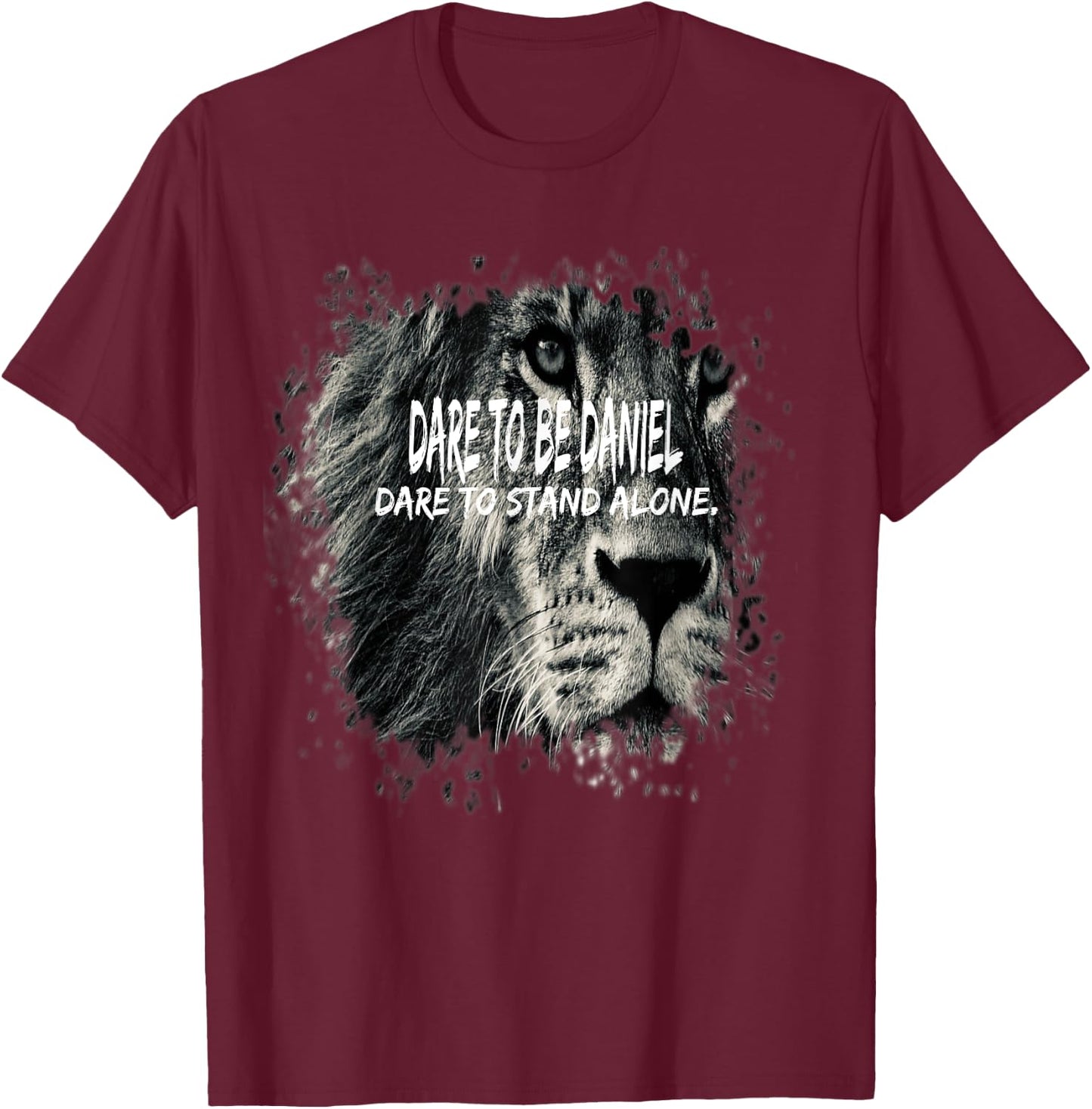 Daniel In The Bible Scripture Verse About Lions T-Shirt - T-Shirt | Maroon