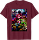 Marvel X-Men Brotherhood Of Mutants Group Shot Poster T-Shirt - T-Shirt | Maroon