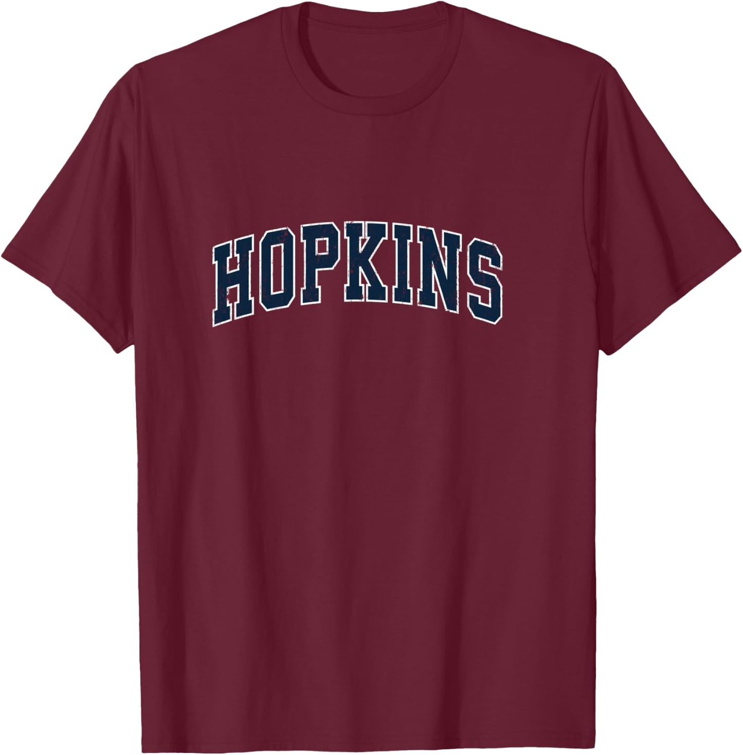 Hopkins Minnesota MN Vintage Sports Design Navy Design T-Shirt - T-Shirt | Maroon
