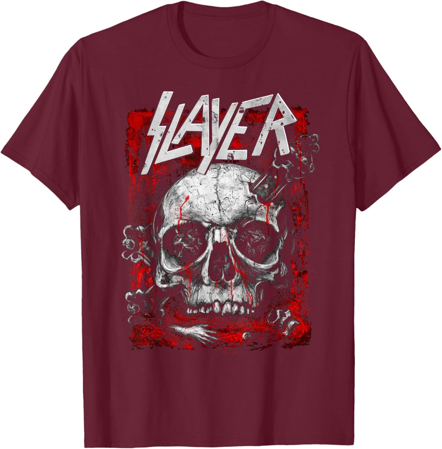 Slayer – South of Heaven Lake of Blood T-Shirt - T-Shirt | Maroon