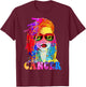 Cancer Loc'd Woman Black Queen Art Zodiac Birthday T-Shirt - T-Shirt | Maroon