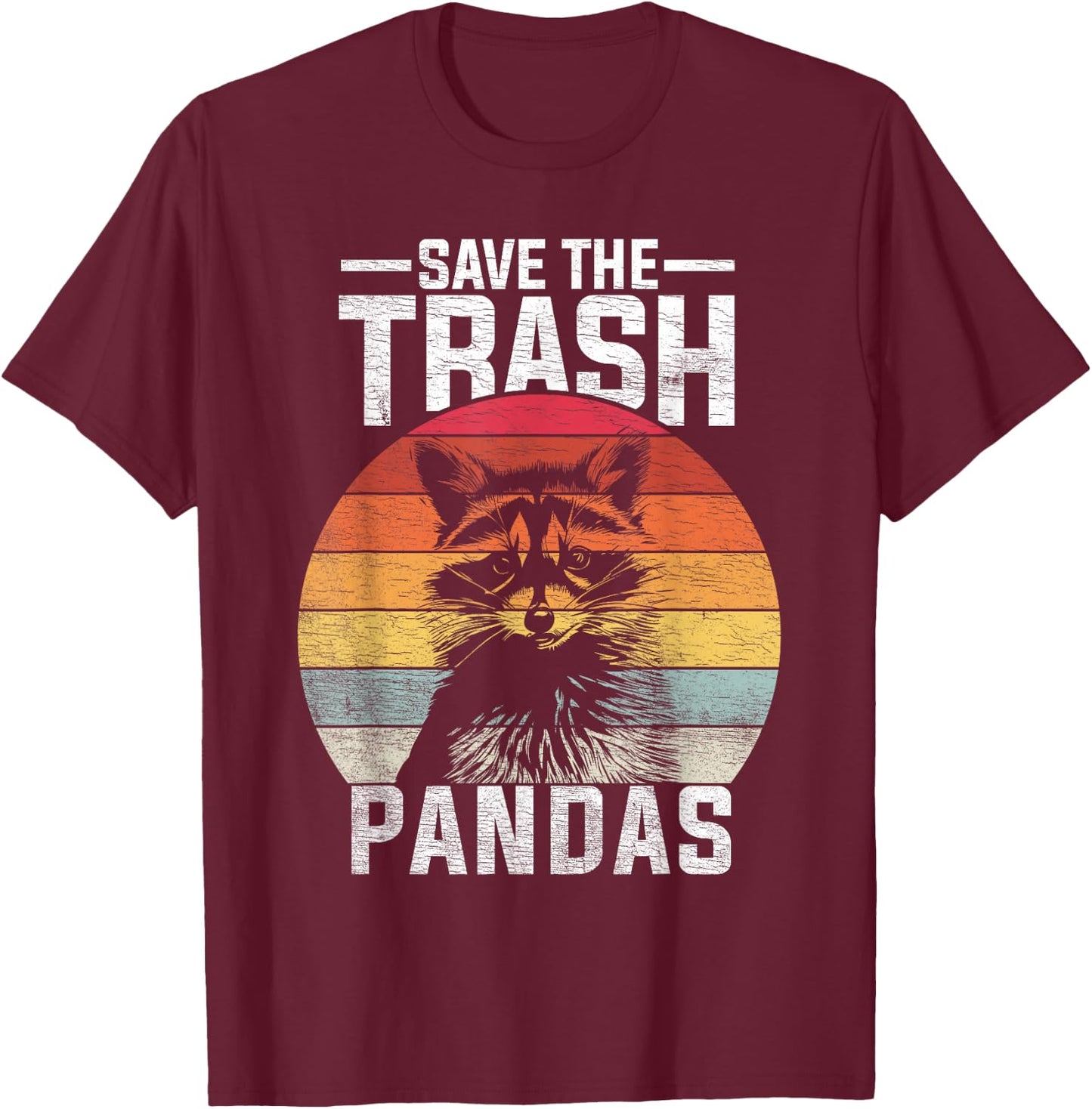 Funny Raccoon T-Shirt - T-Shirt | Maroon