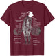 Anime Muscle Anatomy Chart Gym And Workout Motivation Outfit T-Shirt - T-Shirt | Maroon