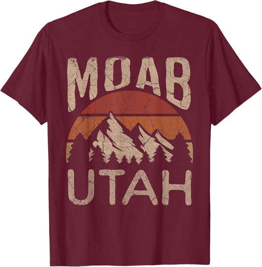 Moab Utah Nature Hiking Outdoors T-Shirt - T-Shirt | Maroon